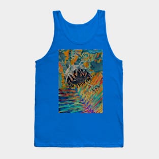 ABSTRACT SUNFLOWER COLORFUL Tank Top